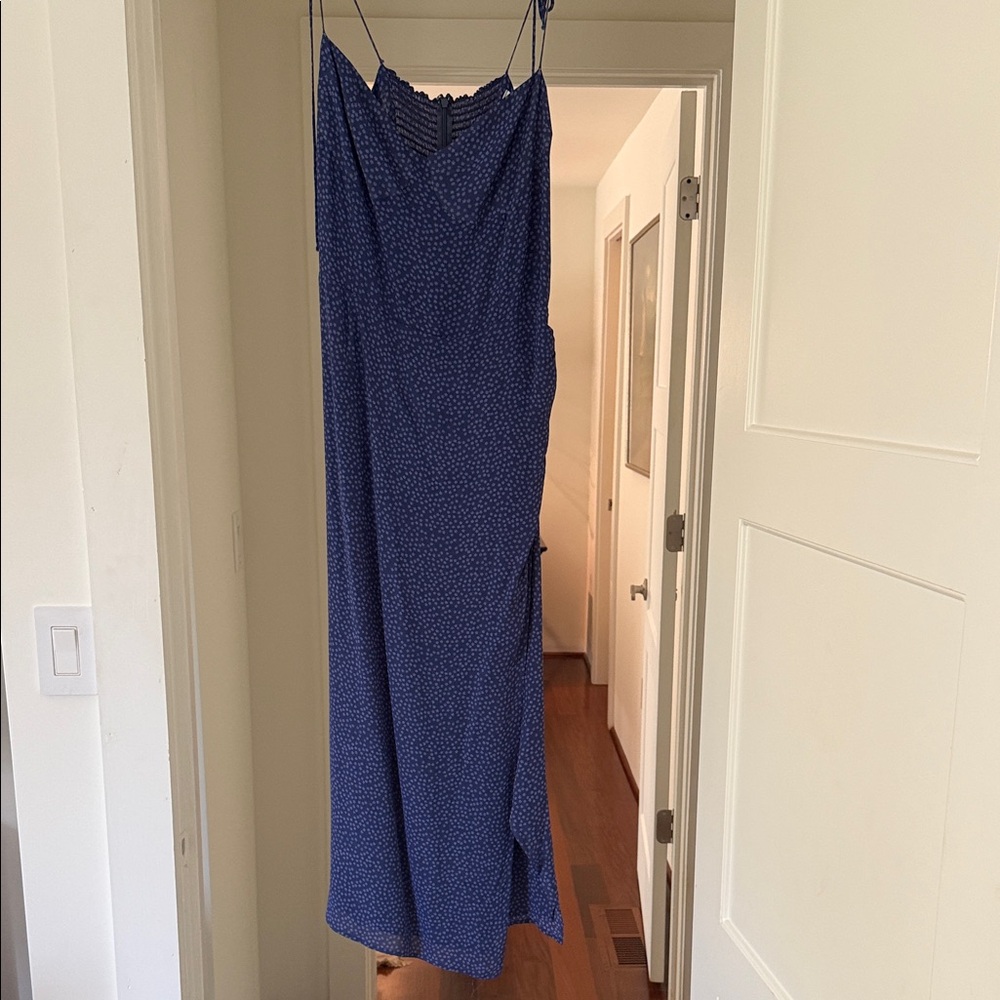 Reformation Kourtney Tie Strapless Dress - size 12 - Picture 3 of 9